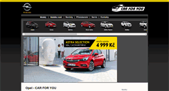 Desktop Screenshot of opel.carforyou.cz