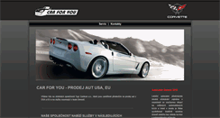 Desktop Screenshot of corvette.carforyou.cz