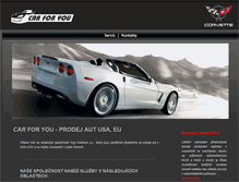 Tablet Screenshot of corvette.carforyou.cz